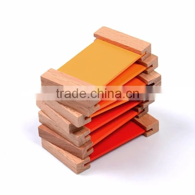 Preschool Wooden early educationa toys montessori sesorial teaching aids color board
