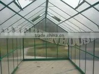 New-style polycarbonate sheet greenhouse with green powder coated HX65214G