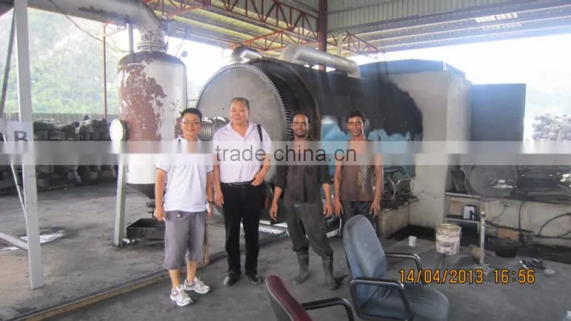 Waste Tyre To Diesel Refining Plant With Auto Feeding