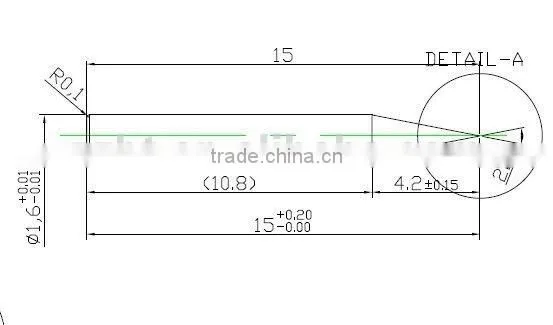 polished pure tungsten pins polar pins