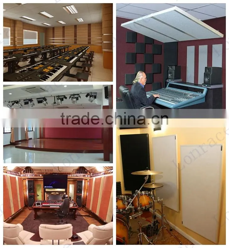 glass wool acoustic panel for interior decoration