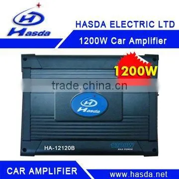 24V 1200W 4 Channel Bridgeable auto amplifier
