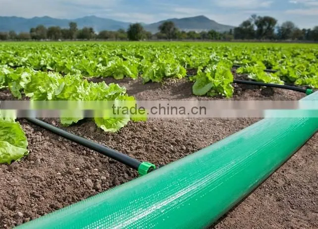 Multiple size roll irrigation once made PVC layflat hose