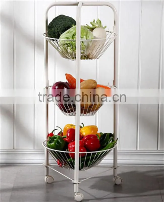 3-Tier Removable Kitchen Vegetable Storage Rack