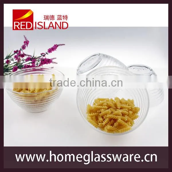 glass factory supply hot sale Crystal ROUND Salad BOWL & DISHES Circle Design