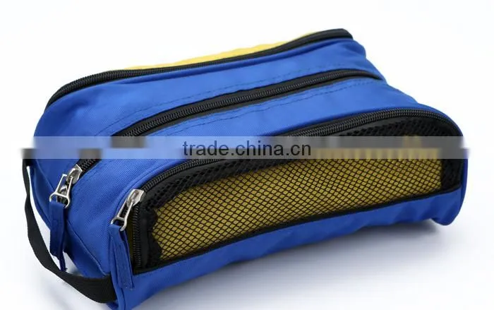 Store More Organizer Blue Travel Toiletry Bag With Mesh