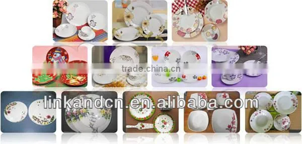 Elegant white 20pcs porcelain dinner set