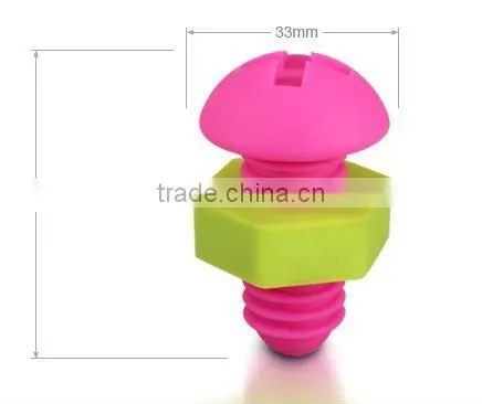 Custom Silicon Rubber Wine bottle Caps Keeping Wine Fresh