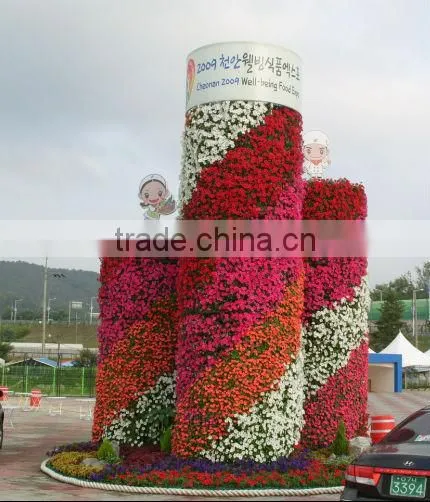 China manufacture self watering plant pot vertikal hidroponik tower garden flower pot big