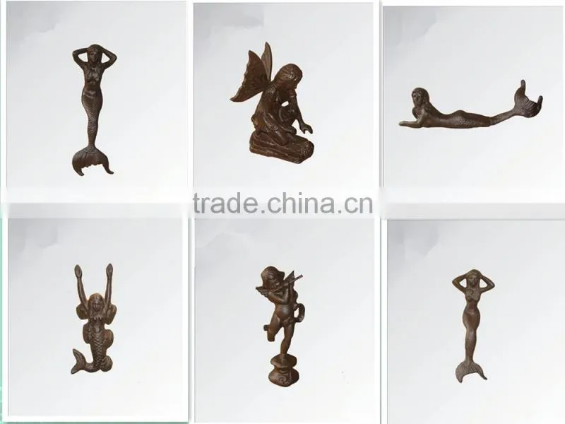 Garden cast iron angel statue for sale