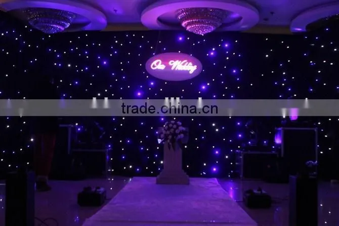 new design LED Monochrome starry sky cloth