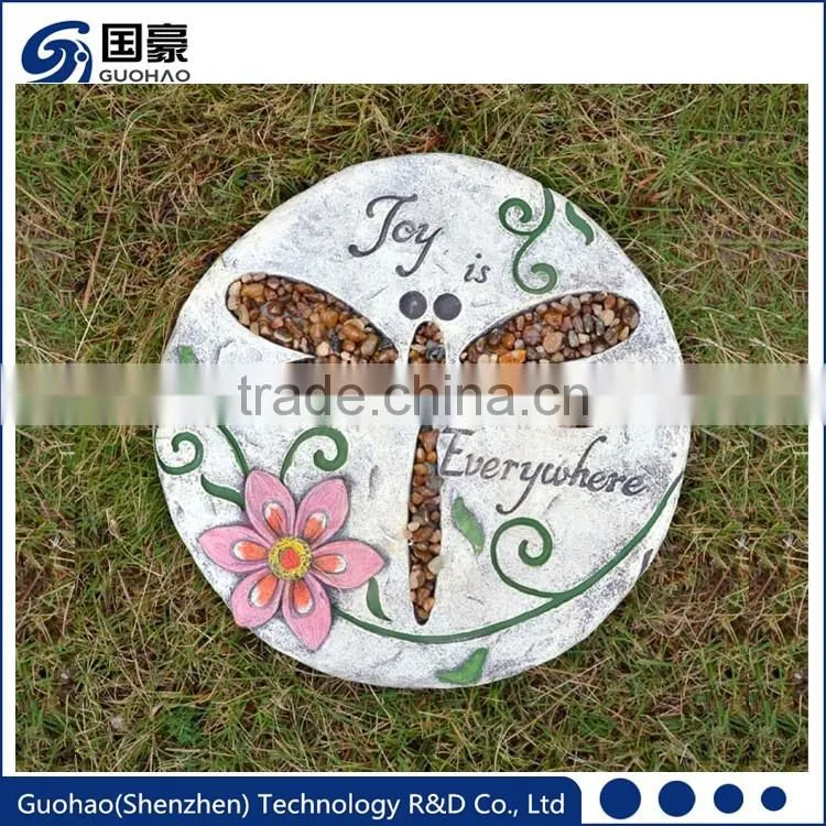 Charming adornment for entry paths dragonfly garden stepping
