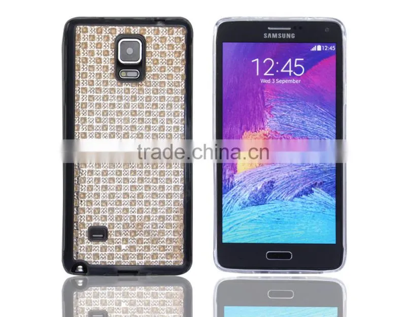 TPU new design diamond stone phone case for Samsung NOTE 4