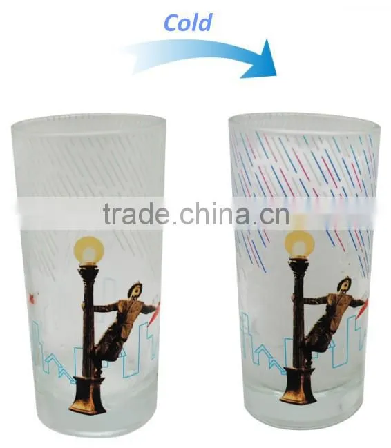 glass cup picture color changing magic cup