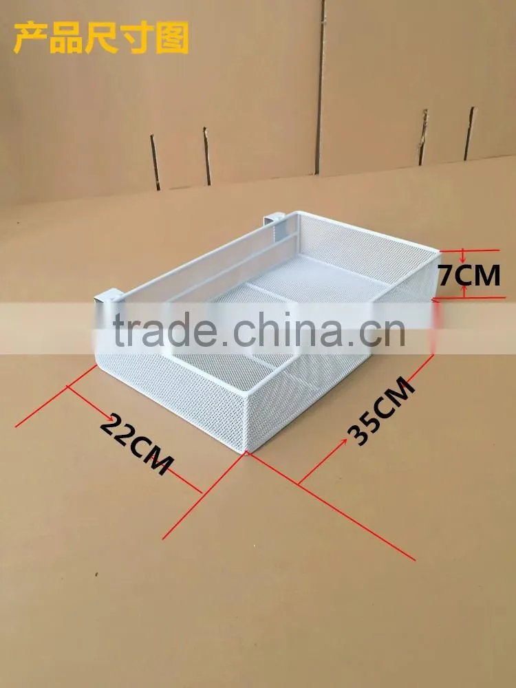 2016 wholesale pop-up white metal cosmetic display shelf