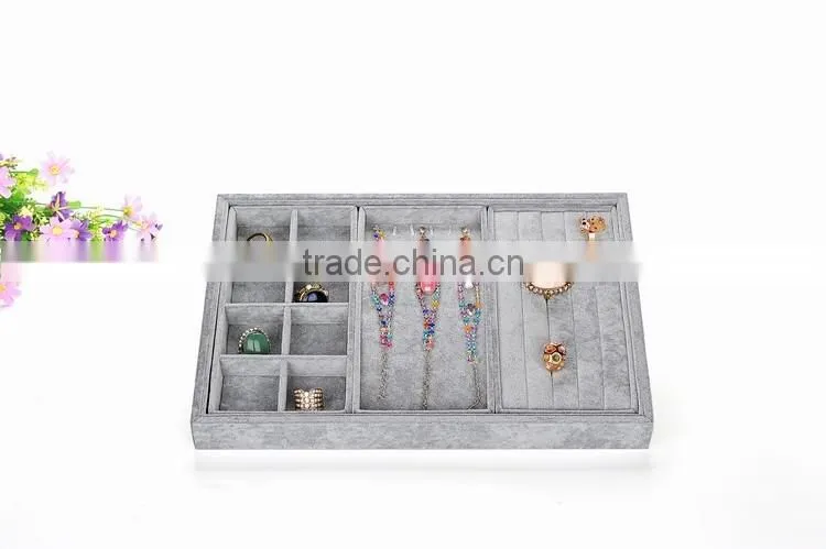 2016 customized rectangular countertop mixed jewelry display stand