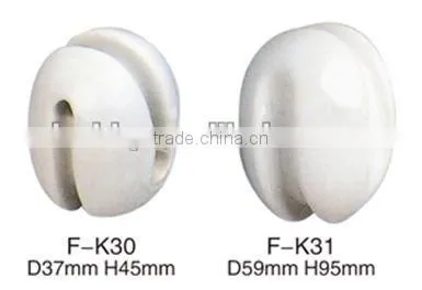 Electric fence porcelain insulator for low voltage type K30