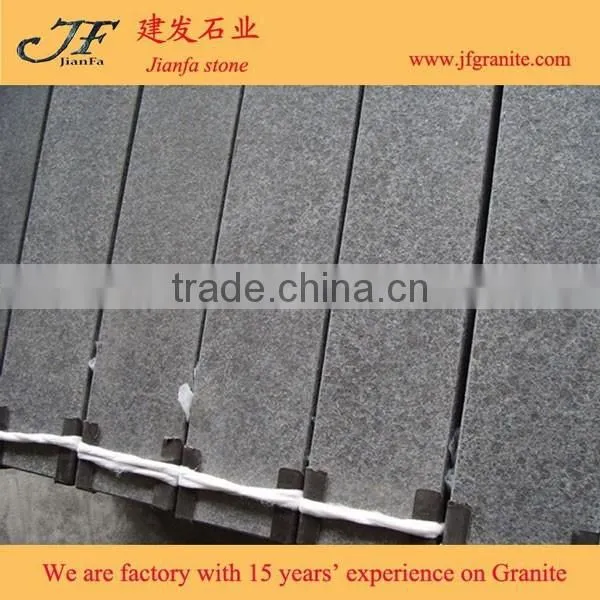 Flamed G684 Black Basalt Granite Kerbstone & Curbstone