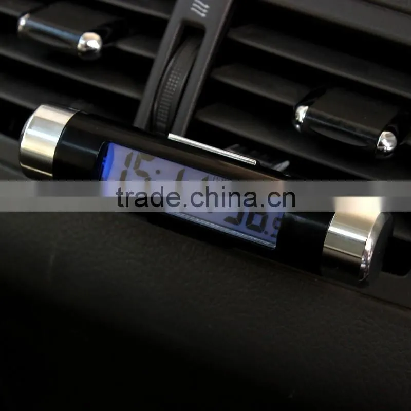 Auto Car clock Thermometer