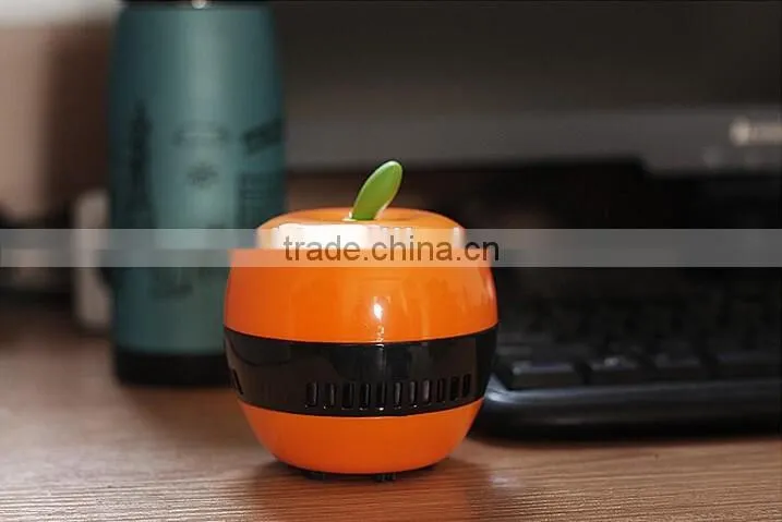 wholesale multicolor mushroom portable desk mini plastic apple vacuum cleaner