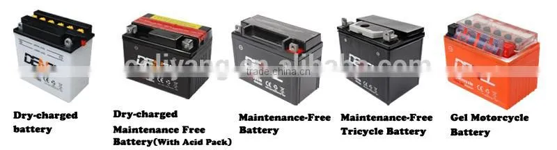 Lovely dry battery for motorcycles dry charged battery mf lead acid battery
