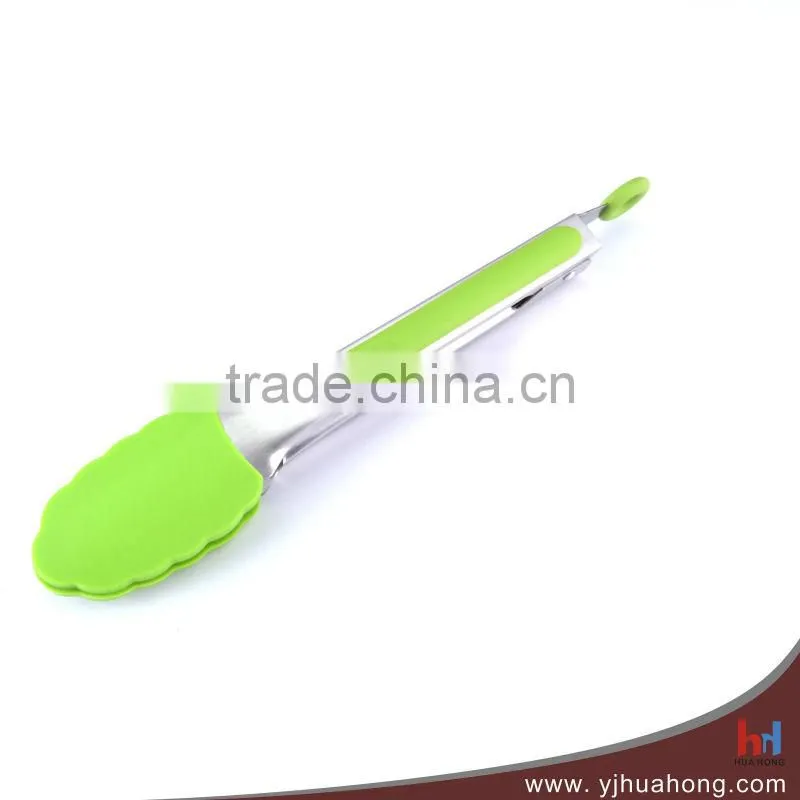 Mini kitchen silicone food tongs HFT-S07DA