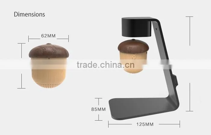 2017 New Design floating and spinning Levitation Bluetooth Wireless Speaker Floating