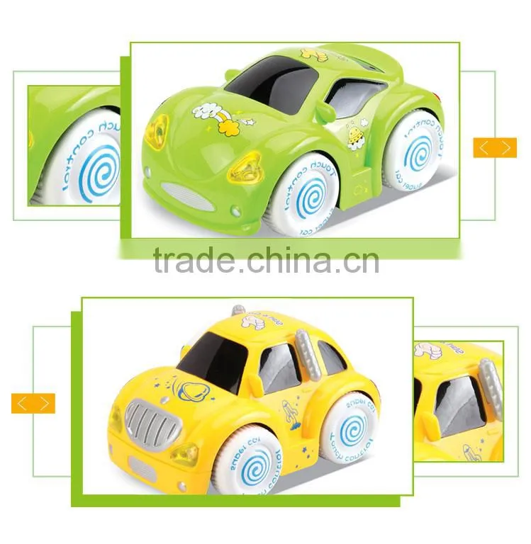 Newest product cartoon touch battery operated mini toy cars
