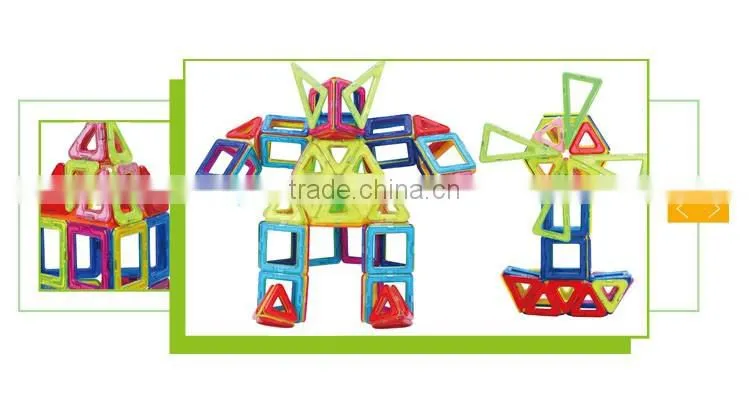 Hot sale educational diy toy cars kids magnetic building block