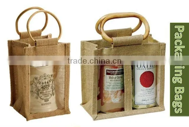 Ideal promotional jute wine bag