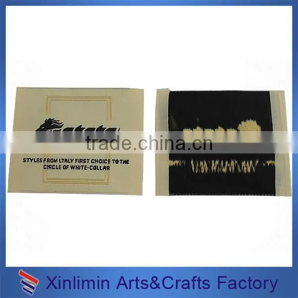 customized beatiful hot customized woven clothing printed private tag