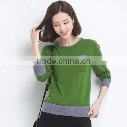 Casual Loose Woman Pullover Knitted wool sweater women lady sweater
