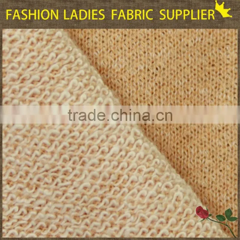 shaoxing textile New designs! poly/ctn jacqaurd fabric,garments fabric,ladies' wearing fabric 270gsm jacquard knitting fabric