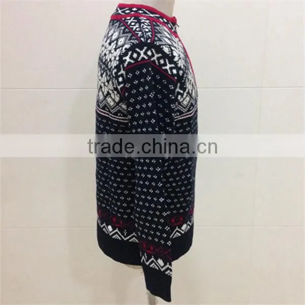Mens jacquard sweater