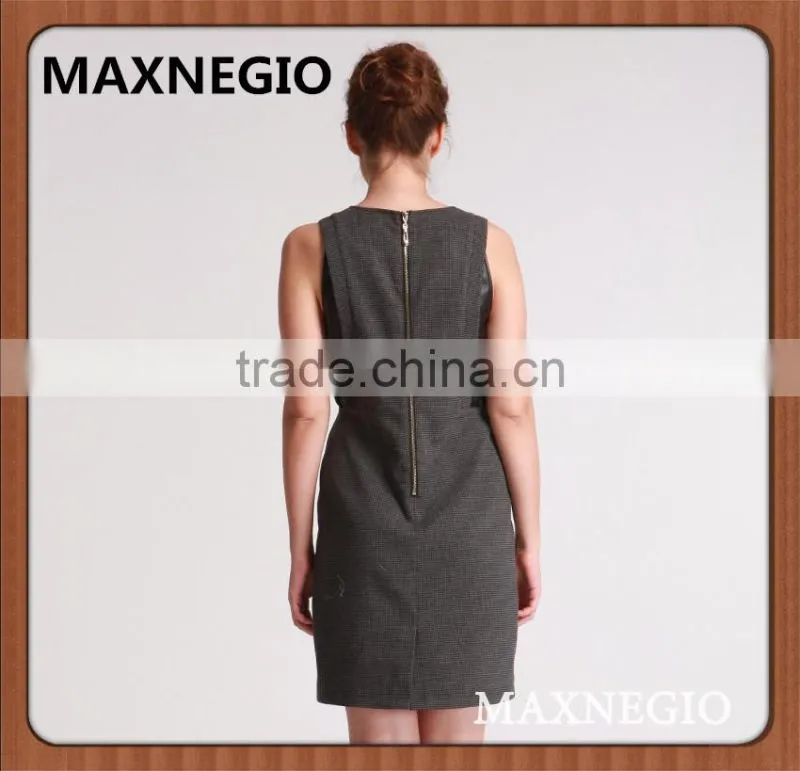 Maxnegio guangzhou wholesale clothing designs formal office ladies dress