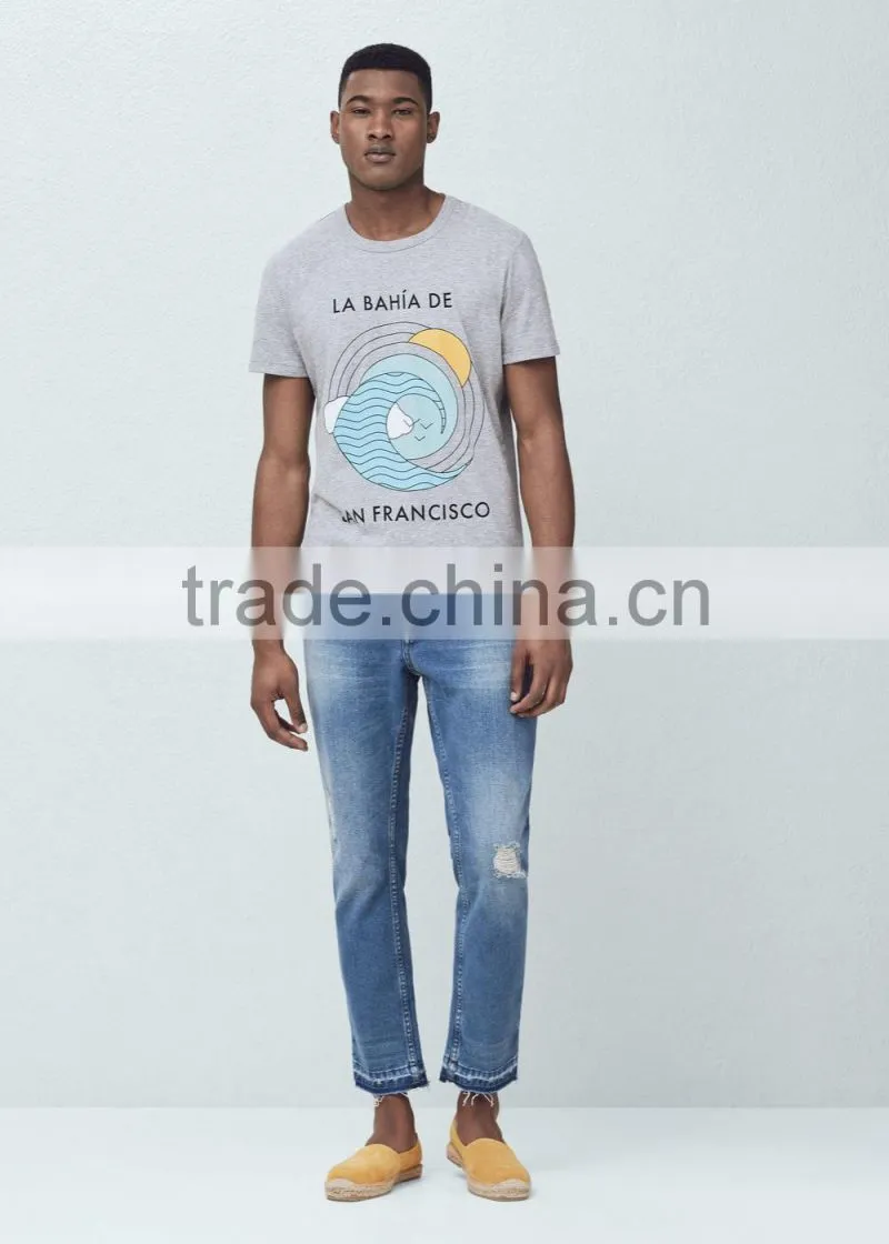 Men animal printing tee teenager funny fashioncasual daily tee plain