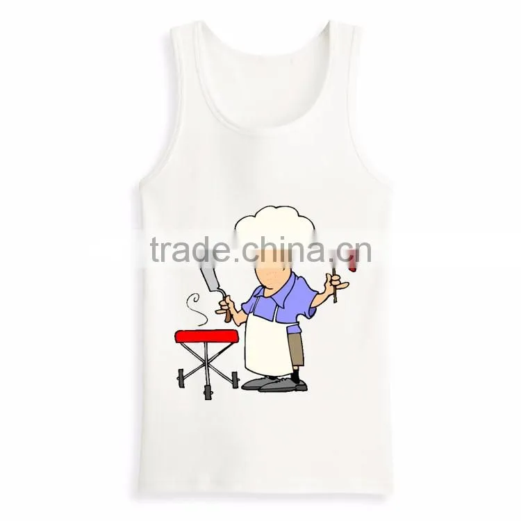 2016 Hot Sale Custom Print Fashion Blank Gym Mens Stringer Singlet Wholesale