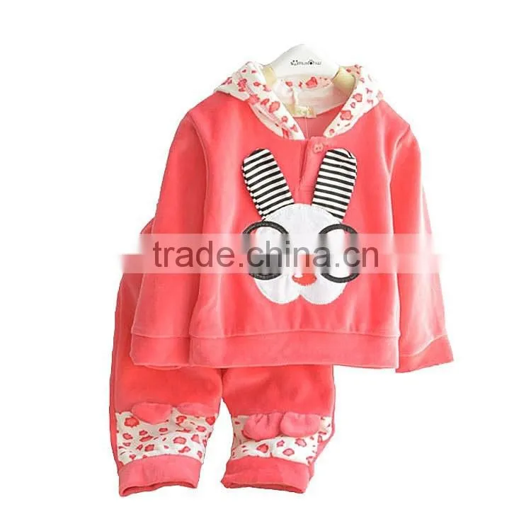 Latest Fashion Winter Child Garment Warm Kids Children Camping Play Clothes Set