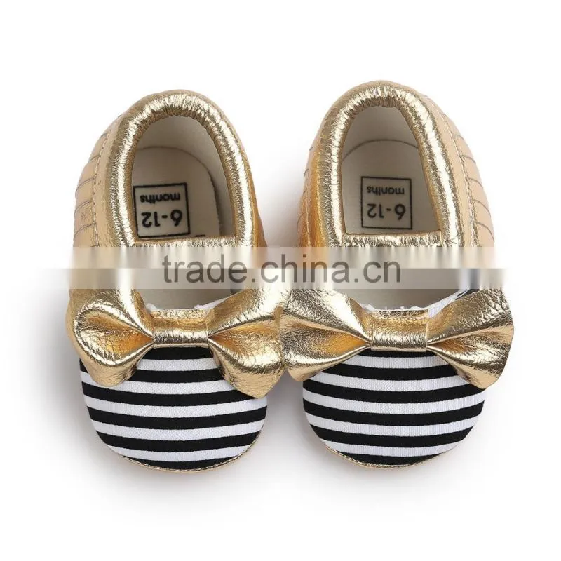 Rivet design fashion moccasins for baby, baby rivet moccasins
