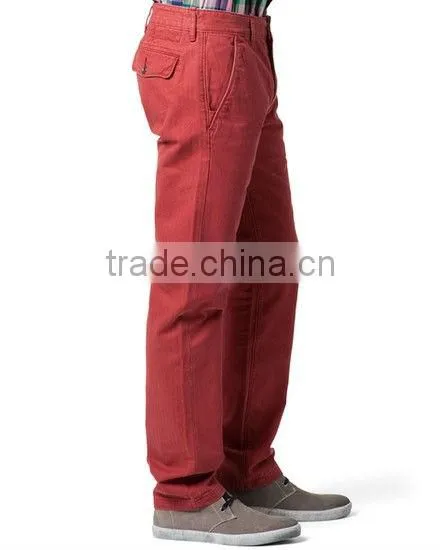 china men apparel burgundy pants PRM1301