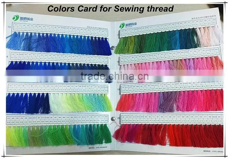 Dyed 100% Polyester Core Spun Yarn 20/2 30/2 40/2 for Garment Sewing