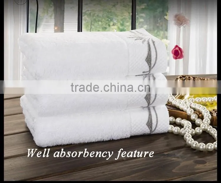 China supplier luxury custom five star hotel towel set wholesale