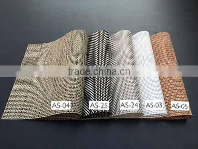 Non-slip PVC Heat Insulation Stain-resistant Woven Mesh Restaurant Placemats