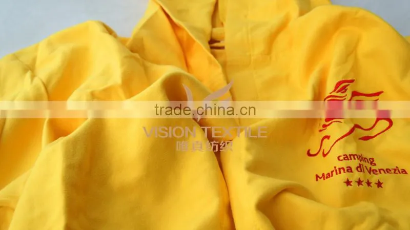 Polyester Hooded Microfiber Bathrobe