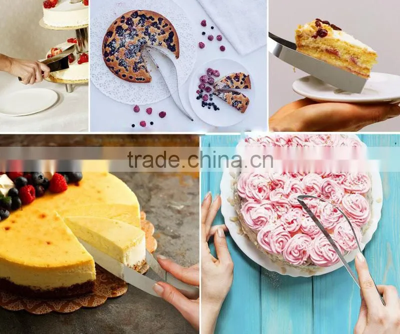 Amazon Hotting Food Grade Stainless Steel Cake Cutter,Cake Server Knife
