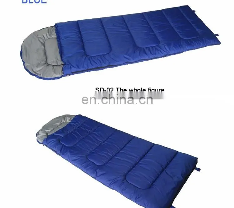 Camping Sleeping Bag with Hollow Cotton Filling for 4 Season Traveling