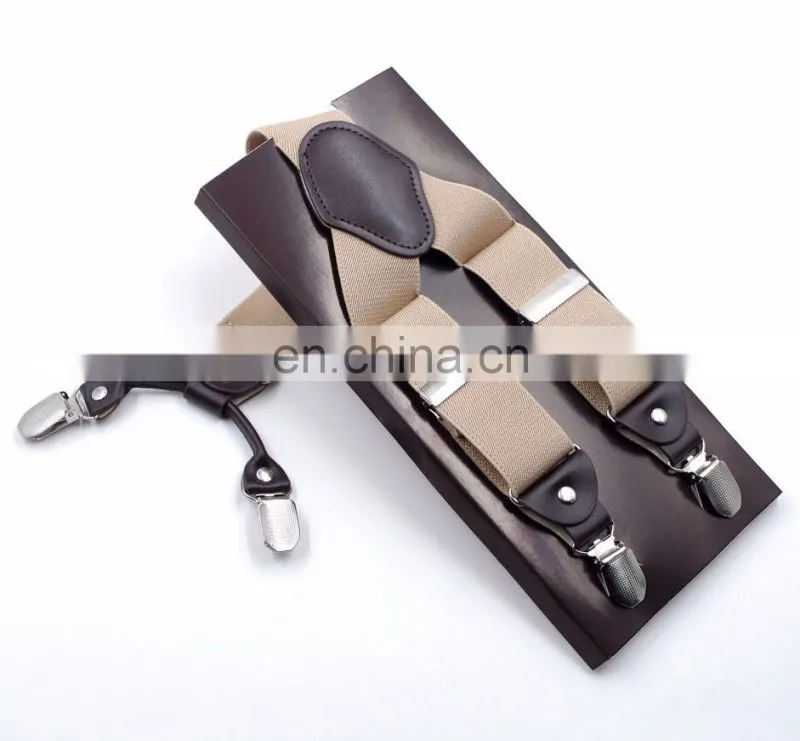 Yiwu wholesale high quality colorful suspenders,custom printing suspenders,adjustable metal clips suspenders