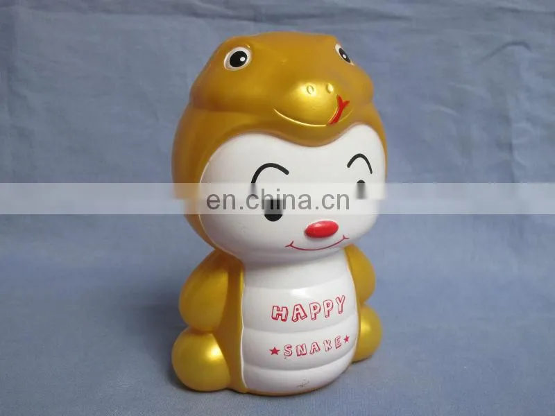 money box snake animal shape plastic coin banks