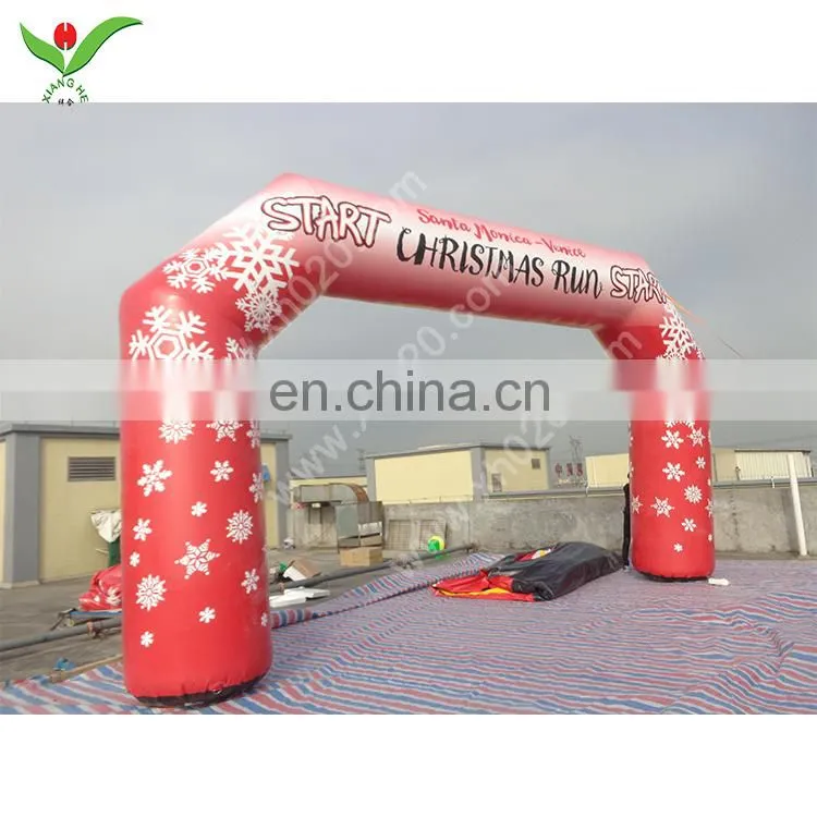 Outdoor factory direct advertising Decoration Christmas Arches Inflatable for sale