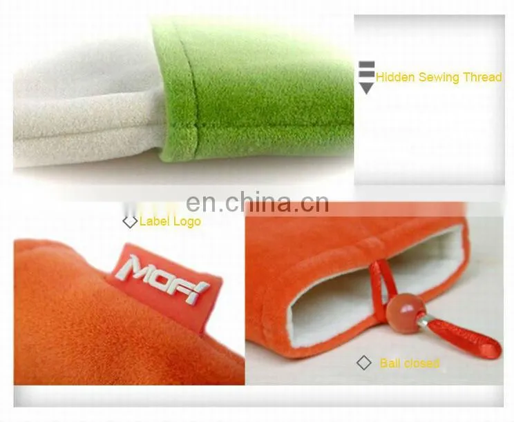 velvet mobile pouch 3.5,4.3 inch mobile pouch,mp3,mp4 player pouch